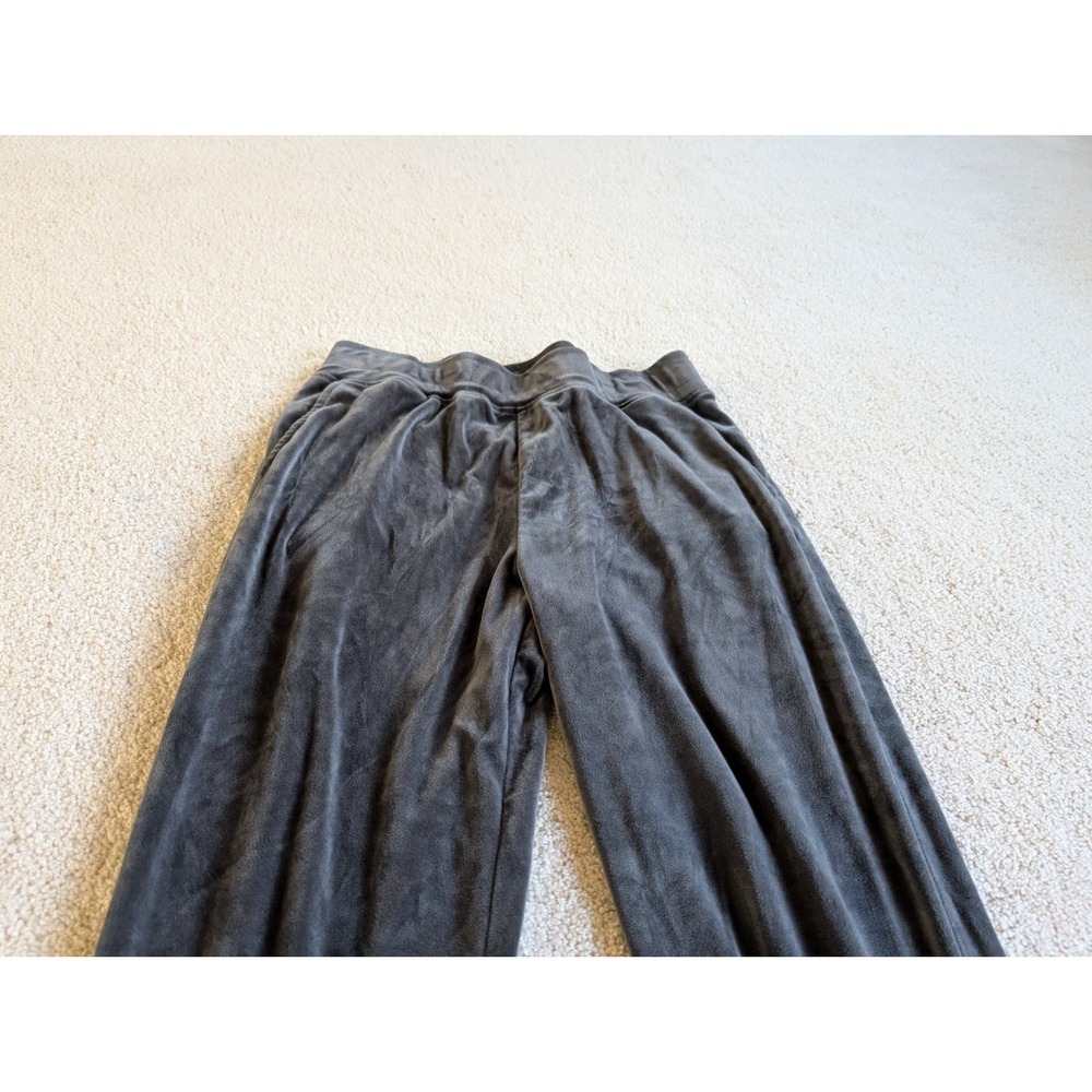 Cable & Gauge Women Gray Velour Track Pants Joggers Medium - Picture 3 of 10